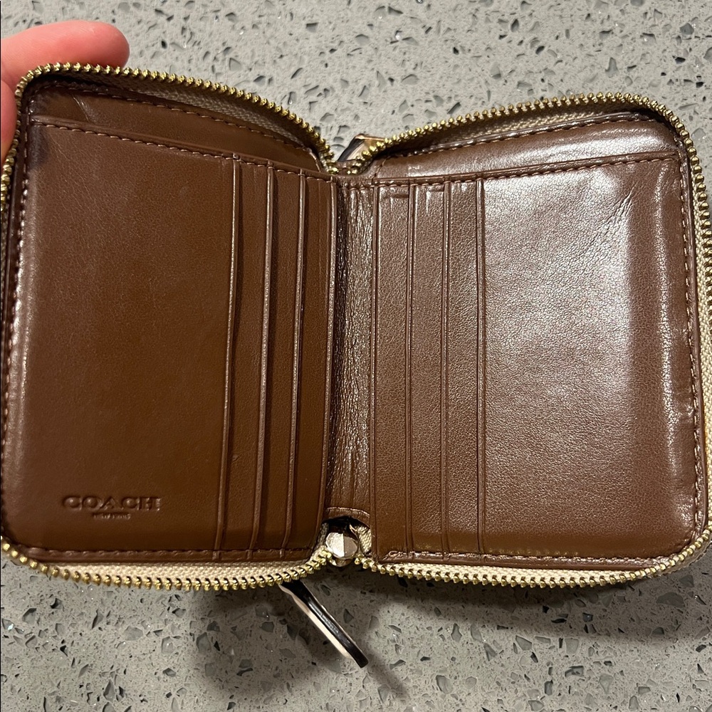 Coach Small Double Zip Around Wallet - Picture 11 of 15